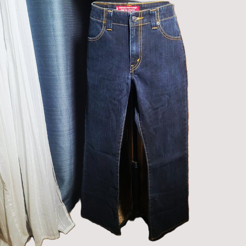 Levi's 525 "Nouveau Downtowner" Dark Wash Boot Cut Jeans - Size 10/L-M - Picture 3 of 13
